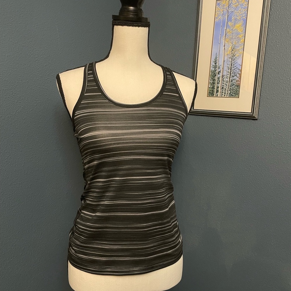 Nike Dri Fit Women’s Striped Racerback Tank.  EUC.